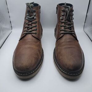 Crown Vintage Brown Leather Boots Rugged Style